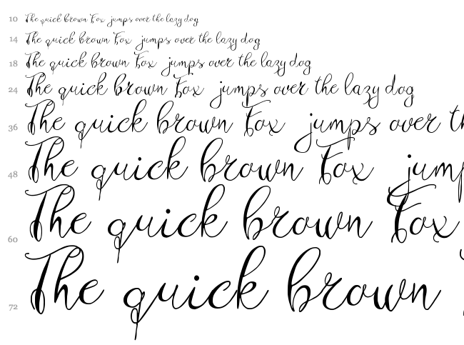 Zenyth font waterfall